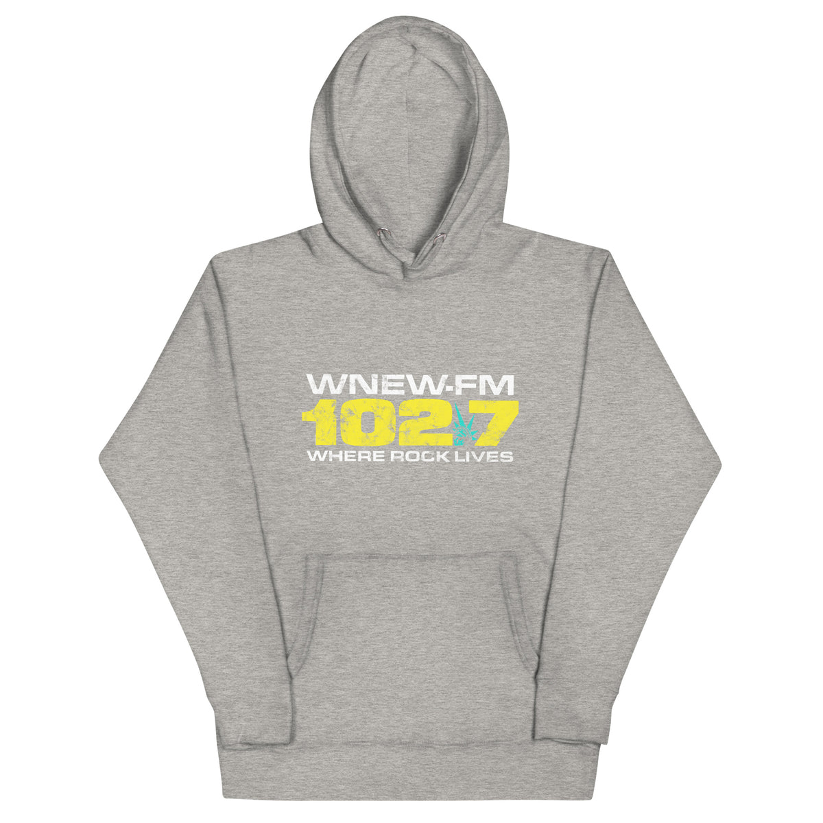 WNEW FM 102.7 Where Rock Lives - NEW JERSEY / NEW YORK / CONNECTICUT - Unisex Hoodie Carbon Grey