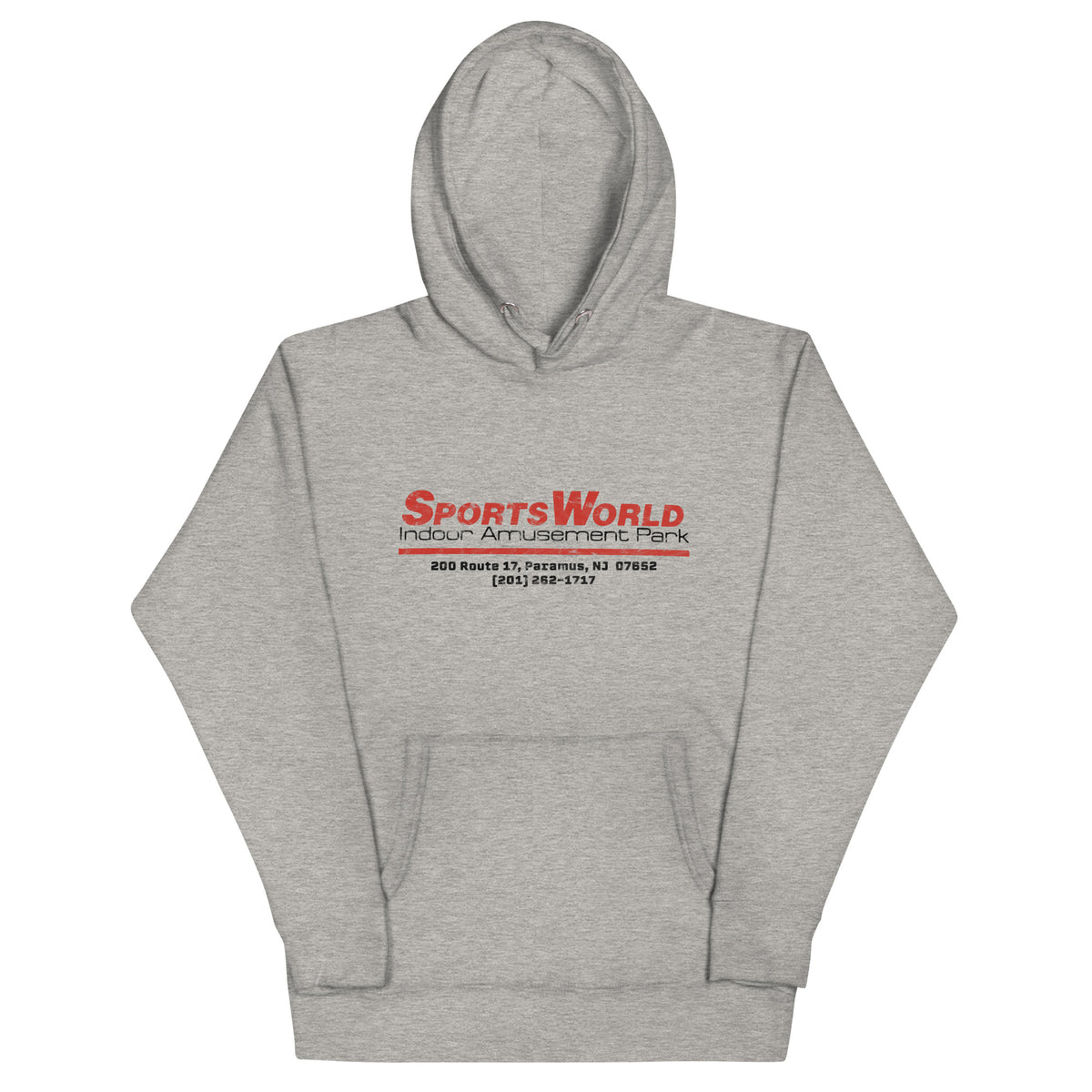 SportsWorld Indoor Amusement Park - PARAMUS - Unisex Hoodie Carbon Grey