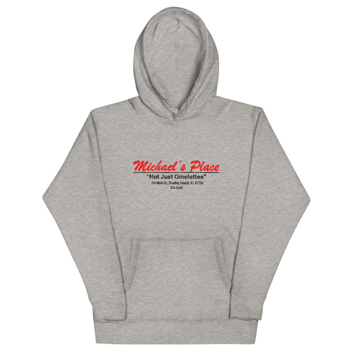 Michael's Place - BRADLEY BEACH - Unisex Hoodie Carbon Grey