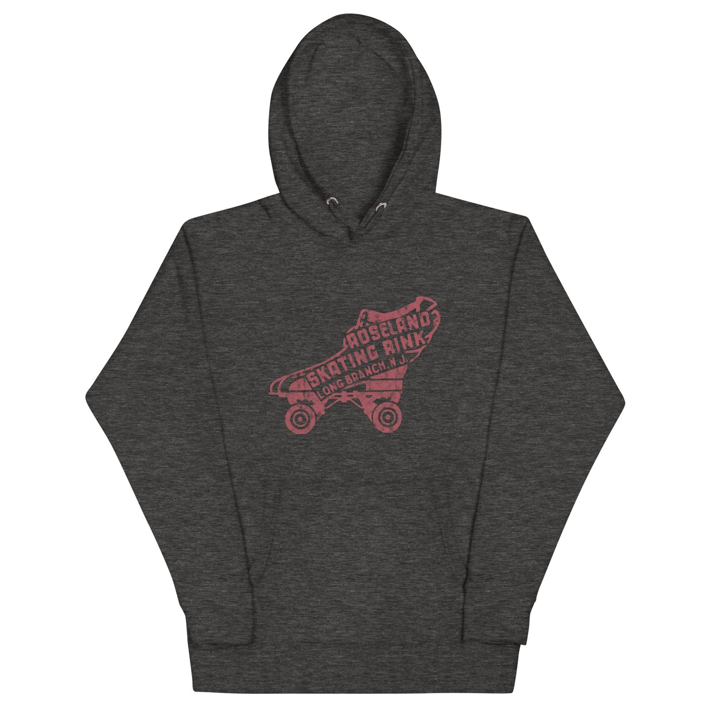 Roseland Skating Rink - LONG BRANCH - Unisex Hoodie Charcoal Heather