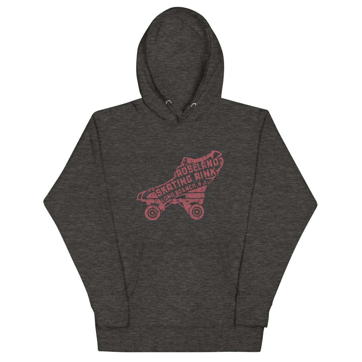 Roseland Skating Rink - LONG BRANCH - Unisex Hoodie Charcoal Heather