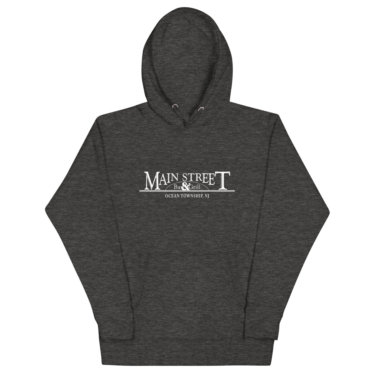 Main Street Bar & Grill - OCEAN - Unisex Hoodie Charcoal Heather