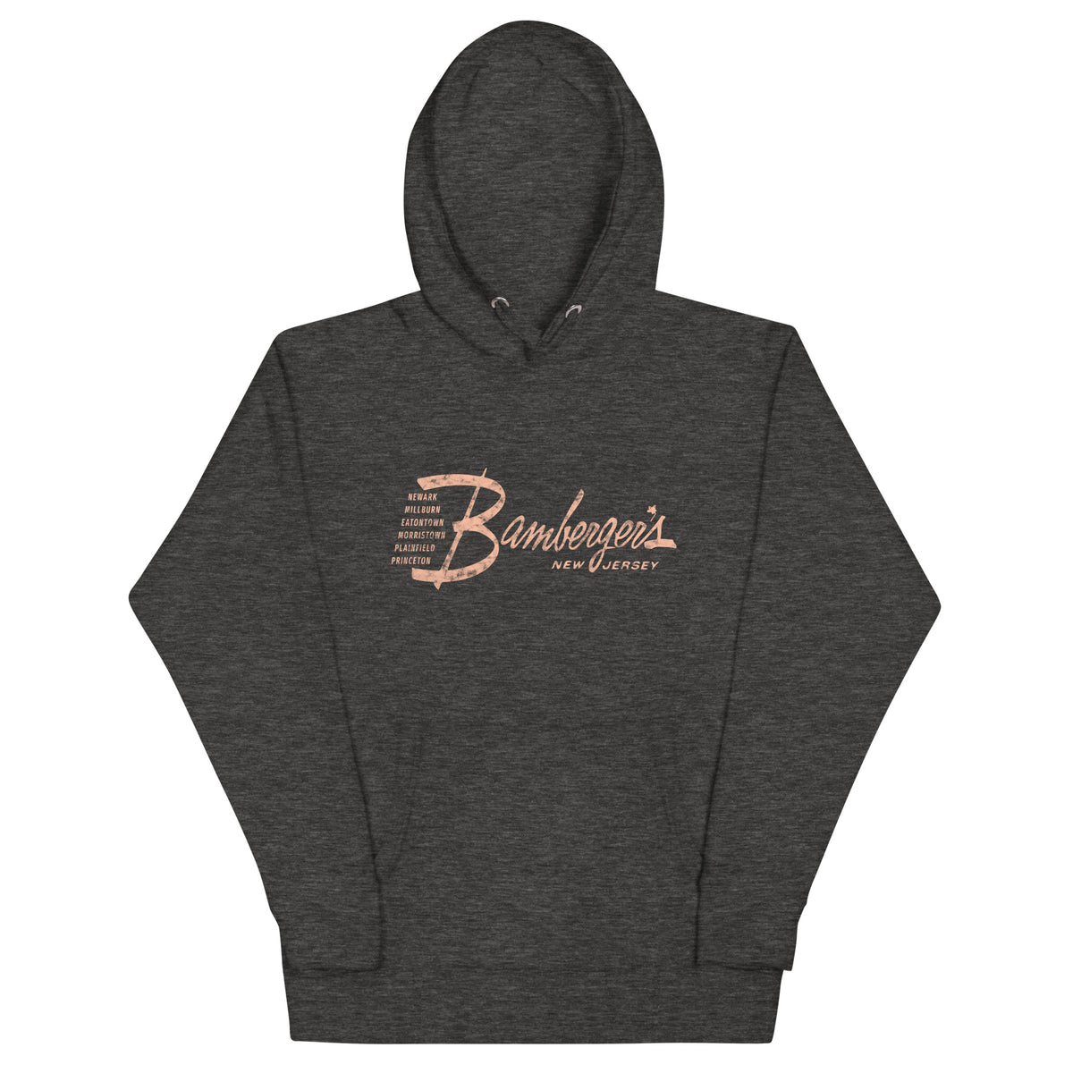 Bamberger's - NEW JERSEY - Unisex Hoodie Charcoal Heather