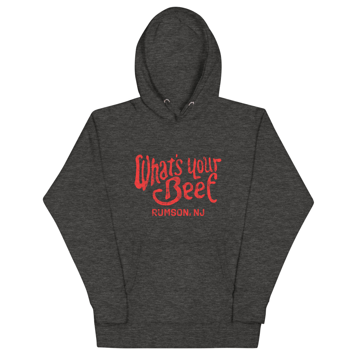 What's Your Beef - RUMSON - Unisex Hoodie Charcoal Heather