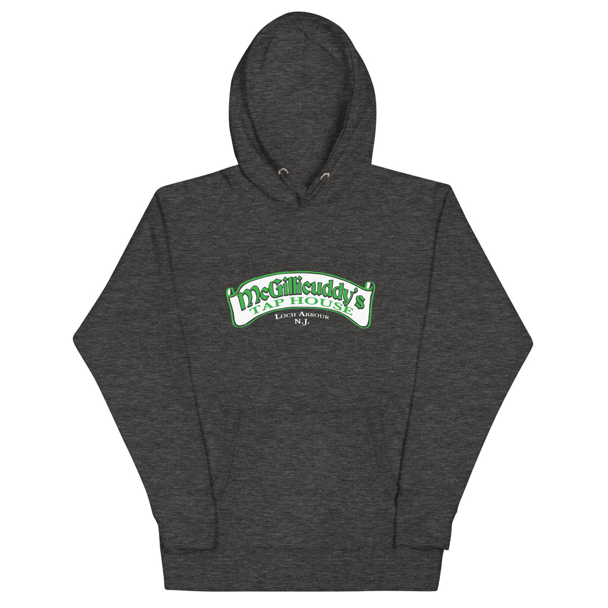 McGillicuddy's Tap House - LOCH ARBOUR - Unisex Hoodie Charcoal Heather