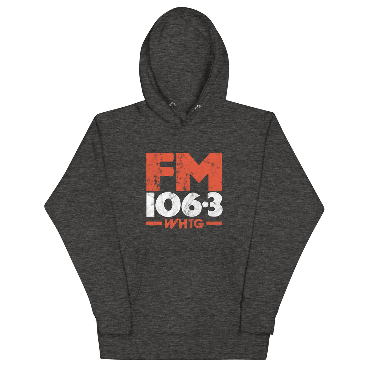 FM106.3 WHTG - NEW JERSEY - Unisex Hoodie Charcoal Heather
