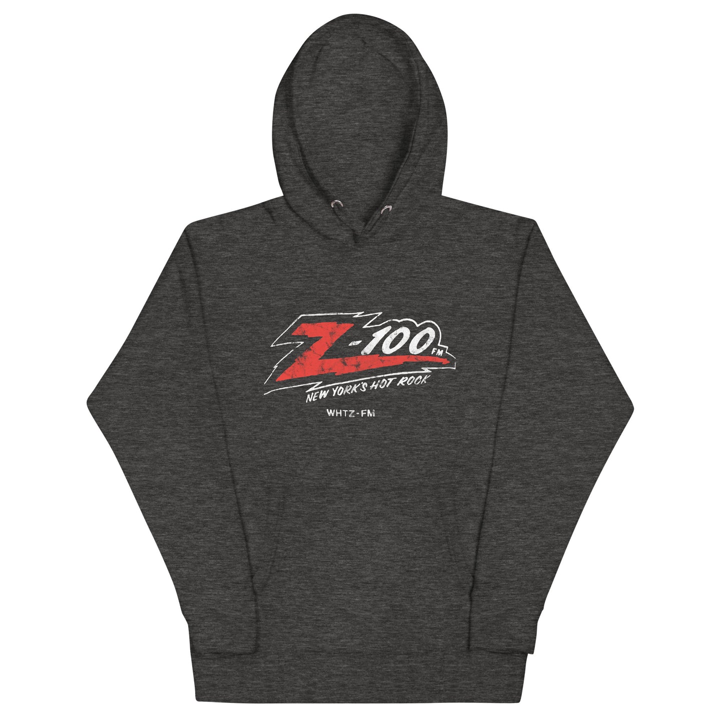 Z-100 FM New York's Hot Rock - NEW JERSEY / NEW YORK / CONNECTICUT - Unisex Hoodie Charcoal Heather