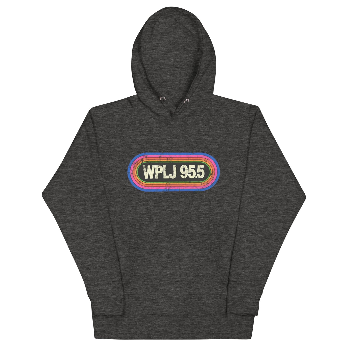 WPLJ 95.5 - NEW YORK / NEW JERSEY / CONNECTICUT - Unisex Hoodie Charcoal Heather