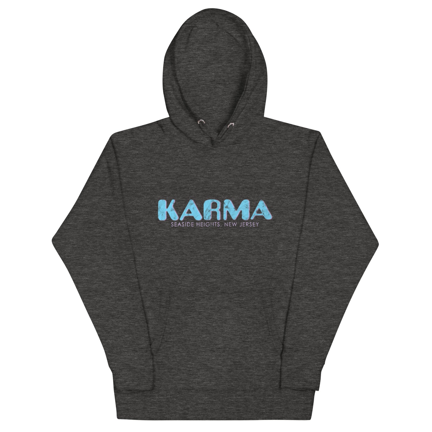 Karma - SEASIDE HEIGHTS - Unisex Hoodie Charcoal Heather