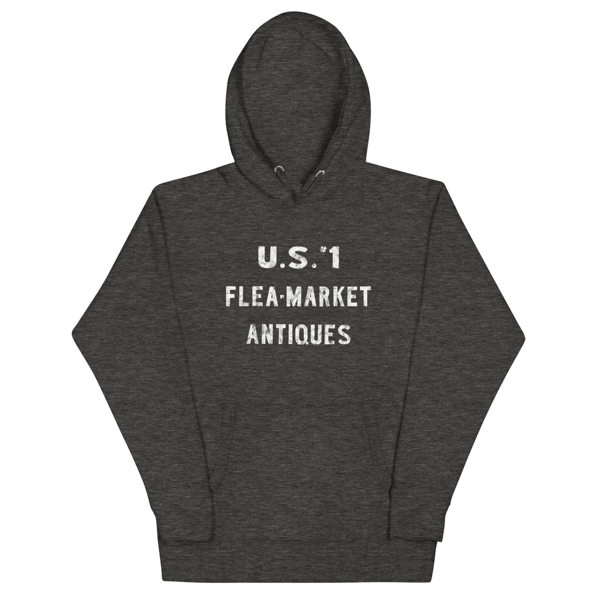 U.S. #1 Flea Market - NEW BRUNSWICK - Unisex Hoodie Charcoal Heather
