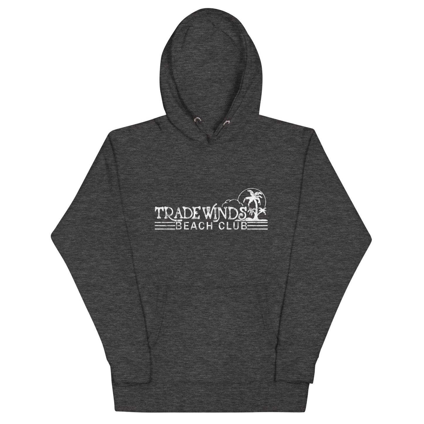 Tradewinds Beach Club - SEA BRIGHT - Unisex Hoodie Charcoal Heather