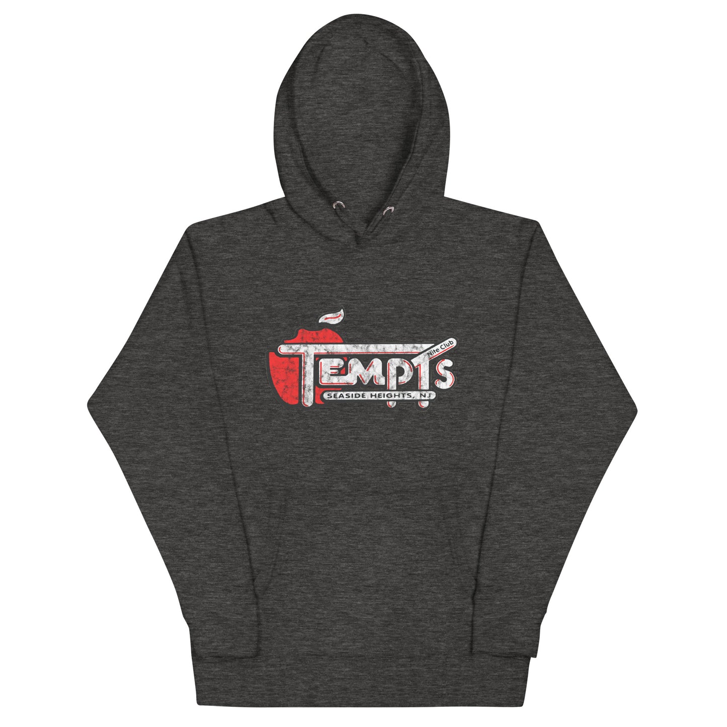 Temptations Nite Club - SEASIDE HEIGHTS - Unisex Hoodie Charcoal Heather