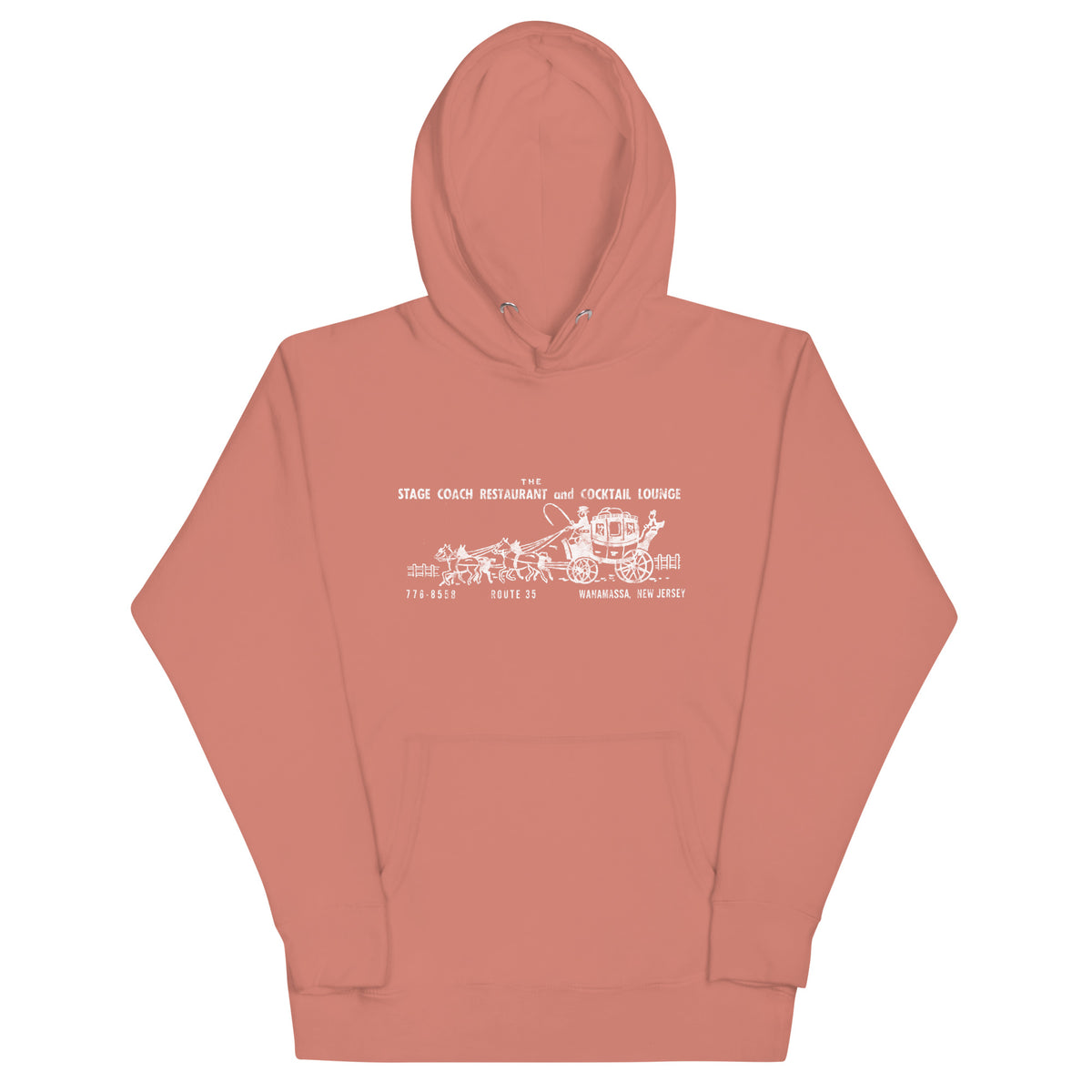 The Stage Coach - WANAMASSA - Unisex Hoodie Dusty Rose