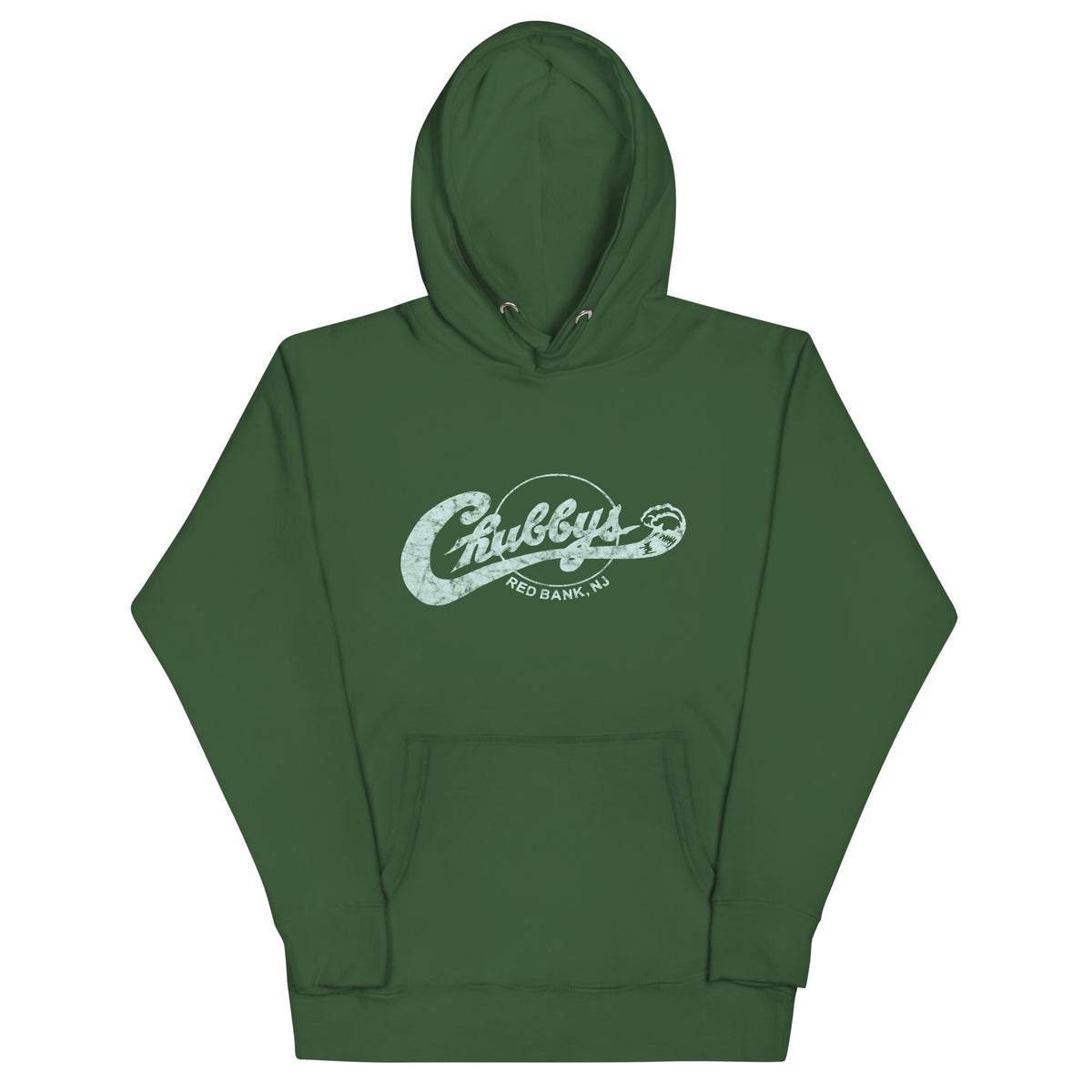 Chubby's - RED BANK - Unisex Hoodie Forest Green