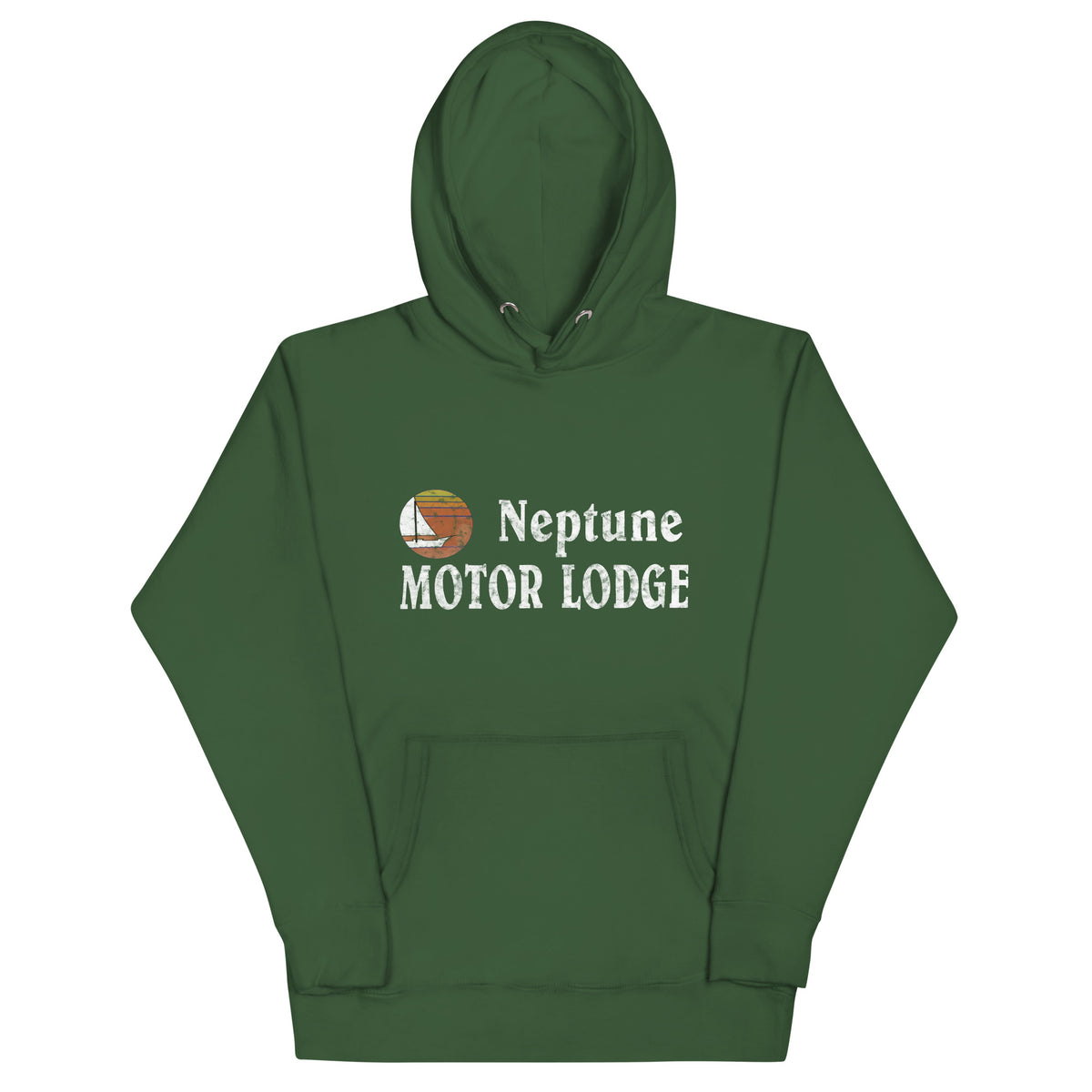 Neptune Motor Lodge - NEPTUNE - Unisex Hoodie Forest Green