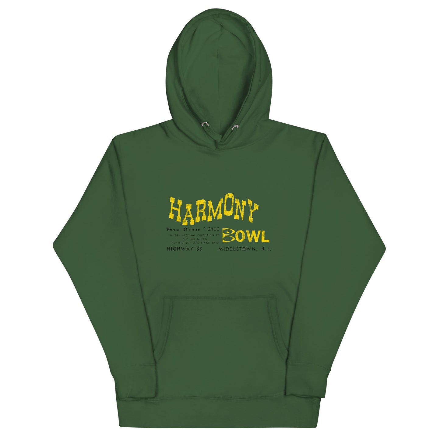 Harmony Bowl - MIDDLETOWN - Unisex Hoodie Forest Green