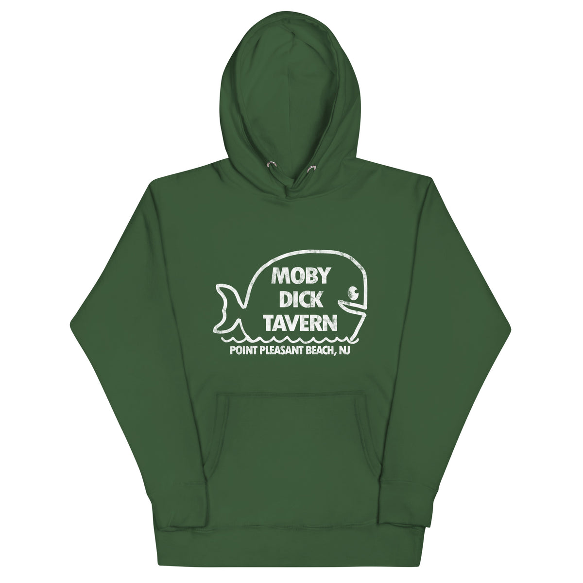 Moby Dick Tavern - POINT PLEASANT BEACH - Unisex Hoodie Forest Green