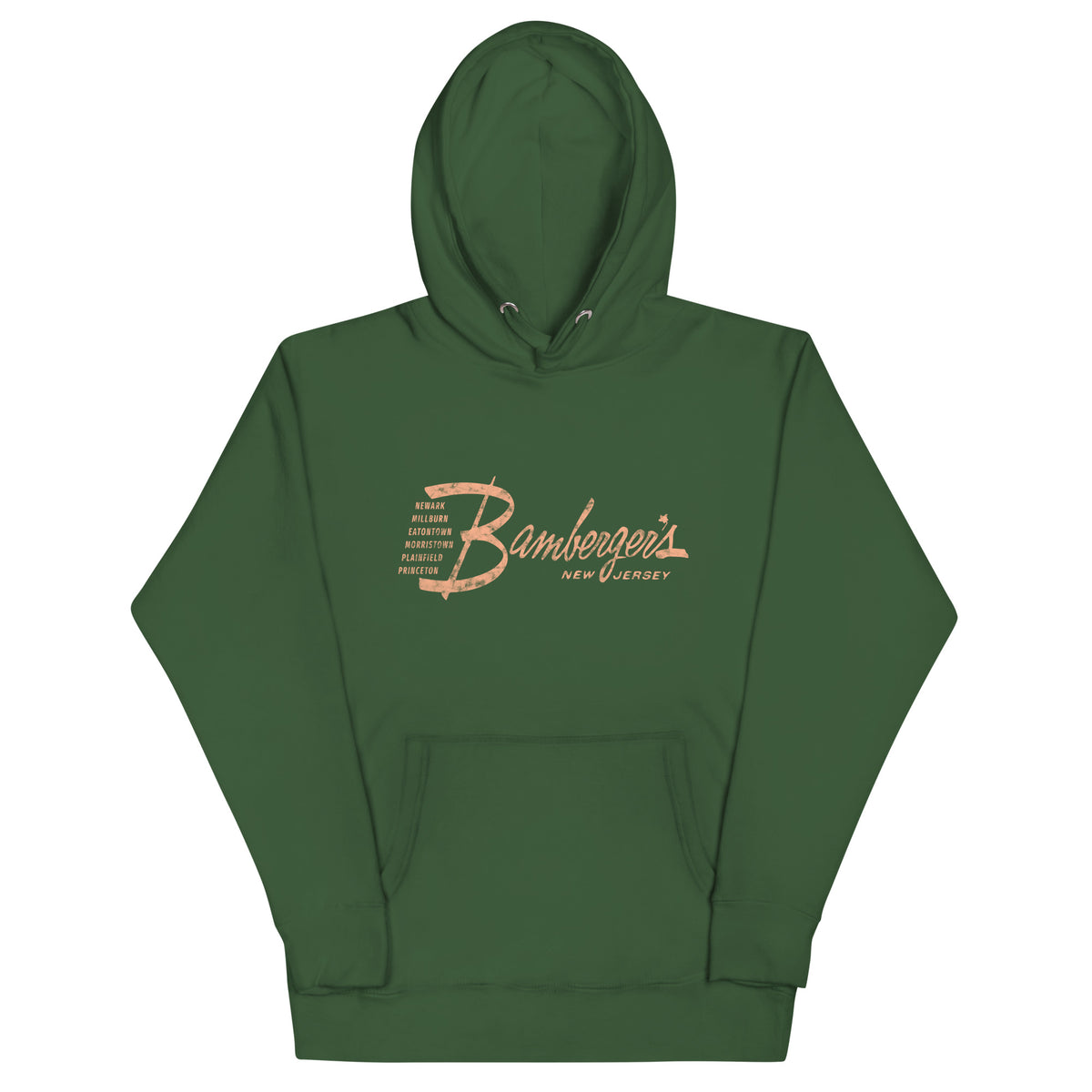 Bamberger's - NEW JERSEY - Unisex Hoodie Forest Green