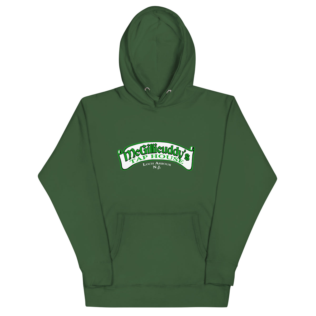 McGillicuddy's Tap House - LOCH ARBOUR - Unisex Hoodie Forest Green