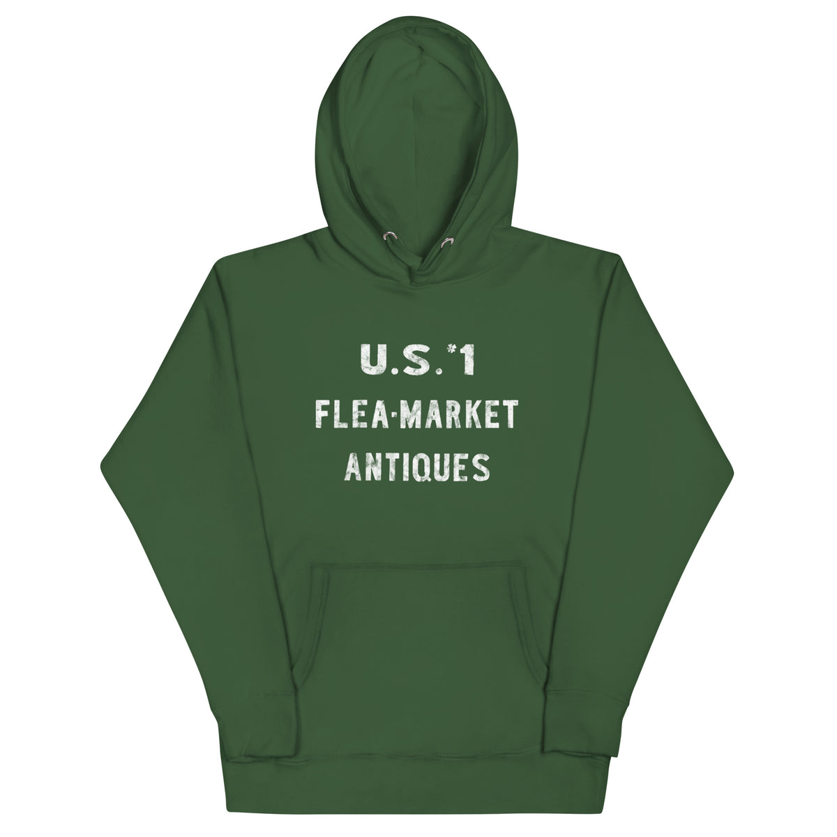 U.S. #1 Flea Market - NEW BRUNSWICK - Unisex Hoodie Forest Green