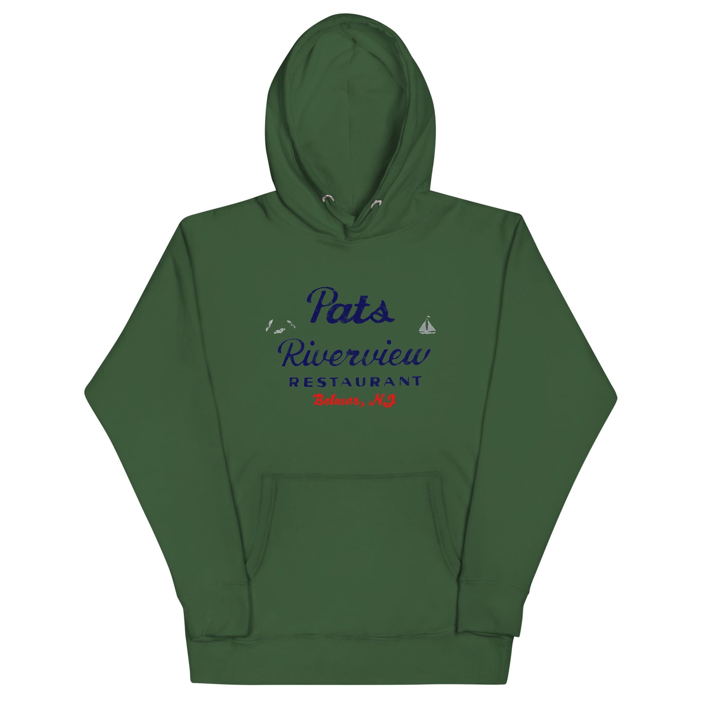 Pat's Riverview Diner- BELMAR - Unisex Hoodie Forest Green
