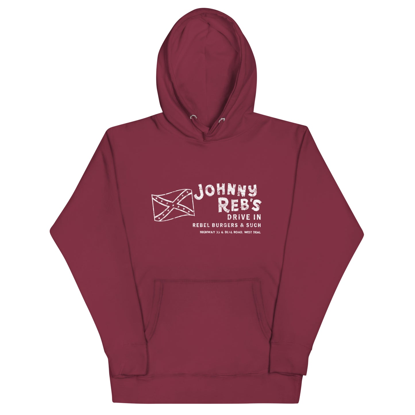 Johnny Reb's - OCEAN - Unisex Hoodie Maroon