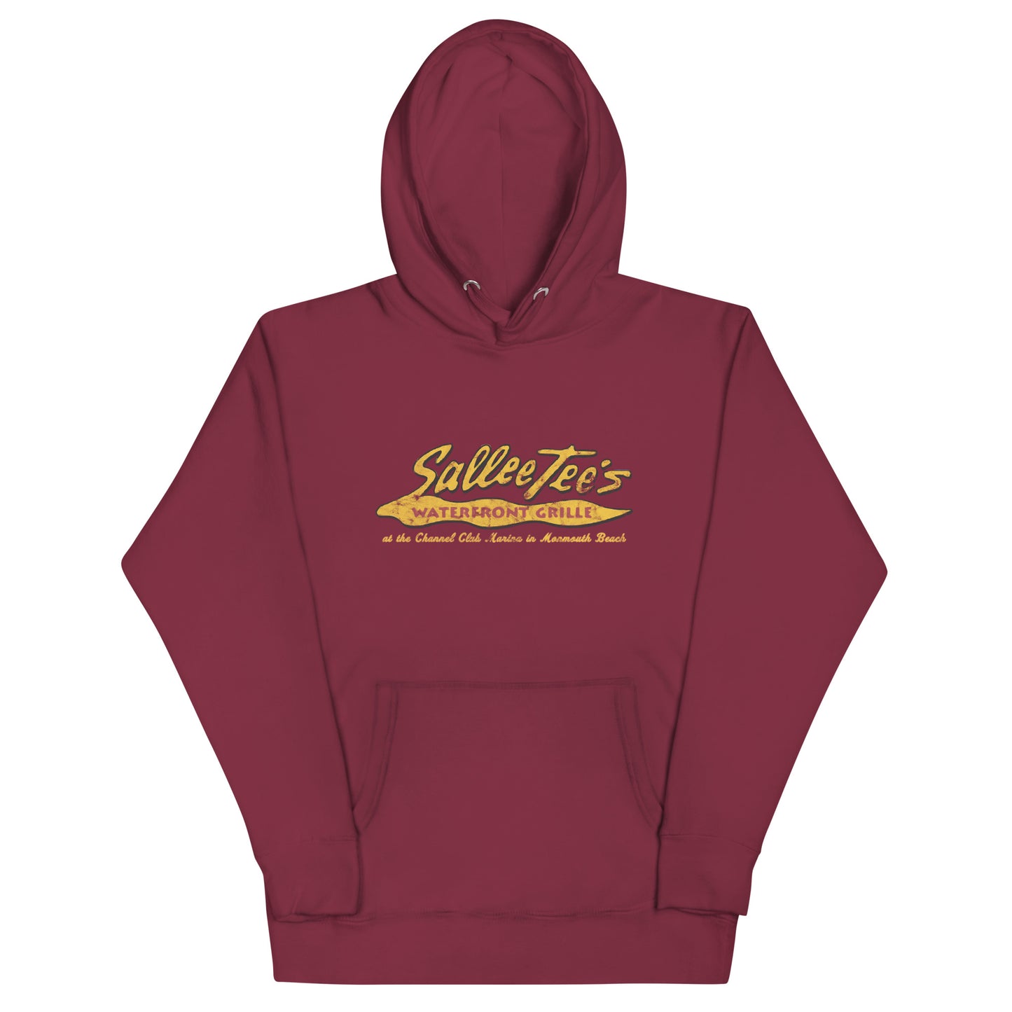 Sallee Tee's Waterfront Grill - MONMOUTH BEACH - Unisex Hoodie Maroon