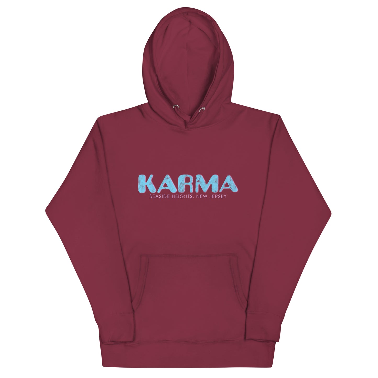 Karma - SEASIDE HEIGHTS - Unisex Hoodie Maroon