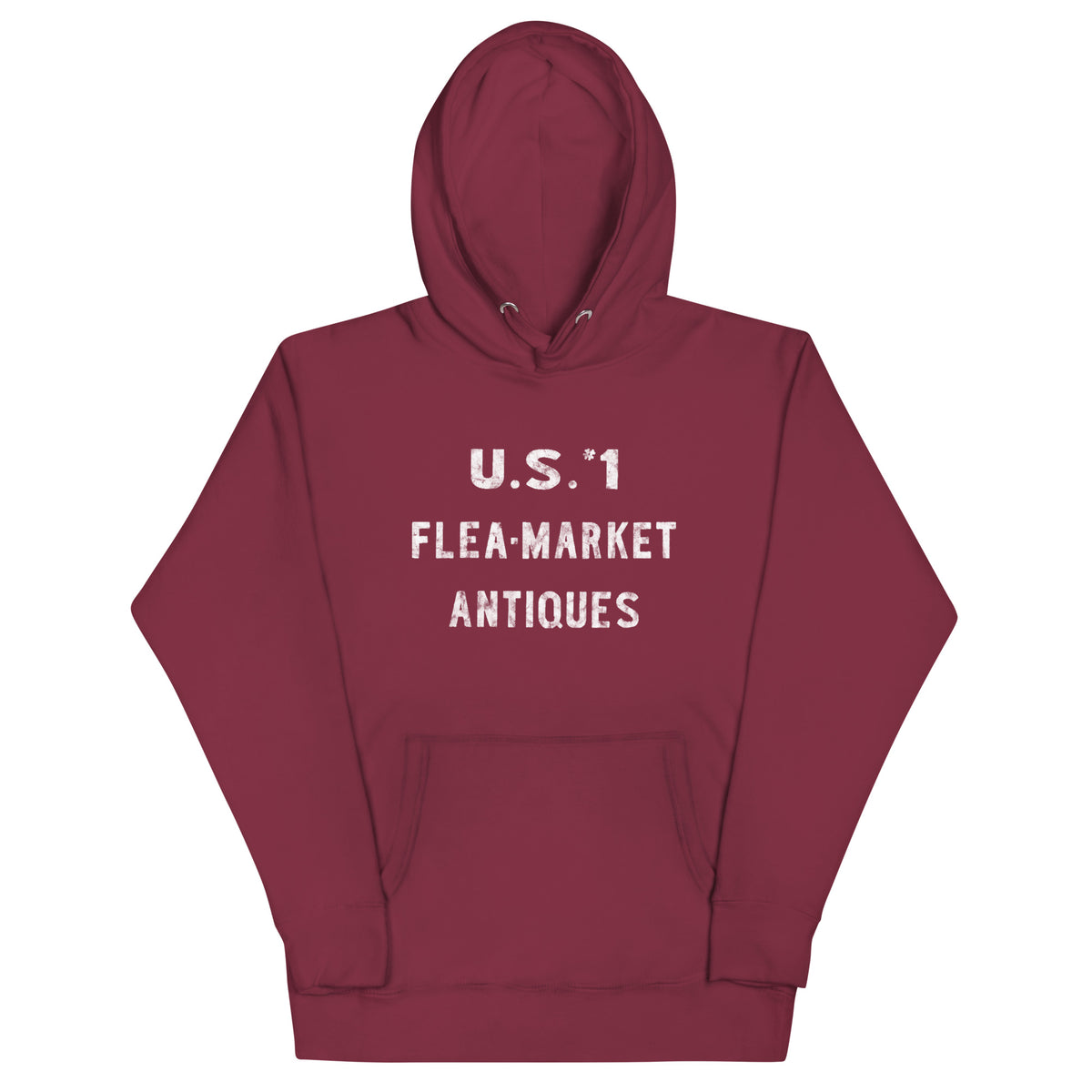 U.S. #1 Flea Market - NEW BRUNSWICK - Unisex Hoodie Maroon