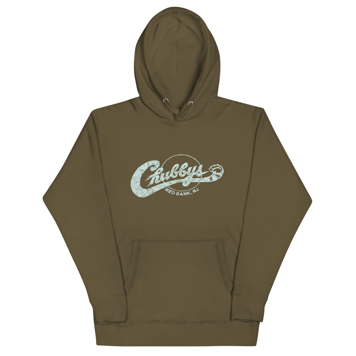 Chubby's - RED BANK - Unisex Hoodie Military Green