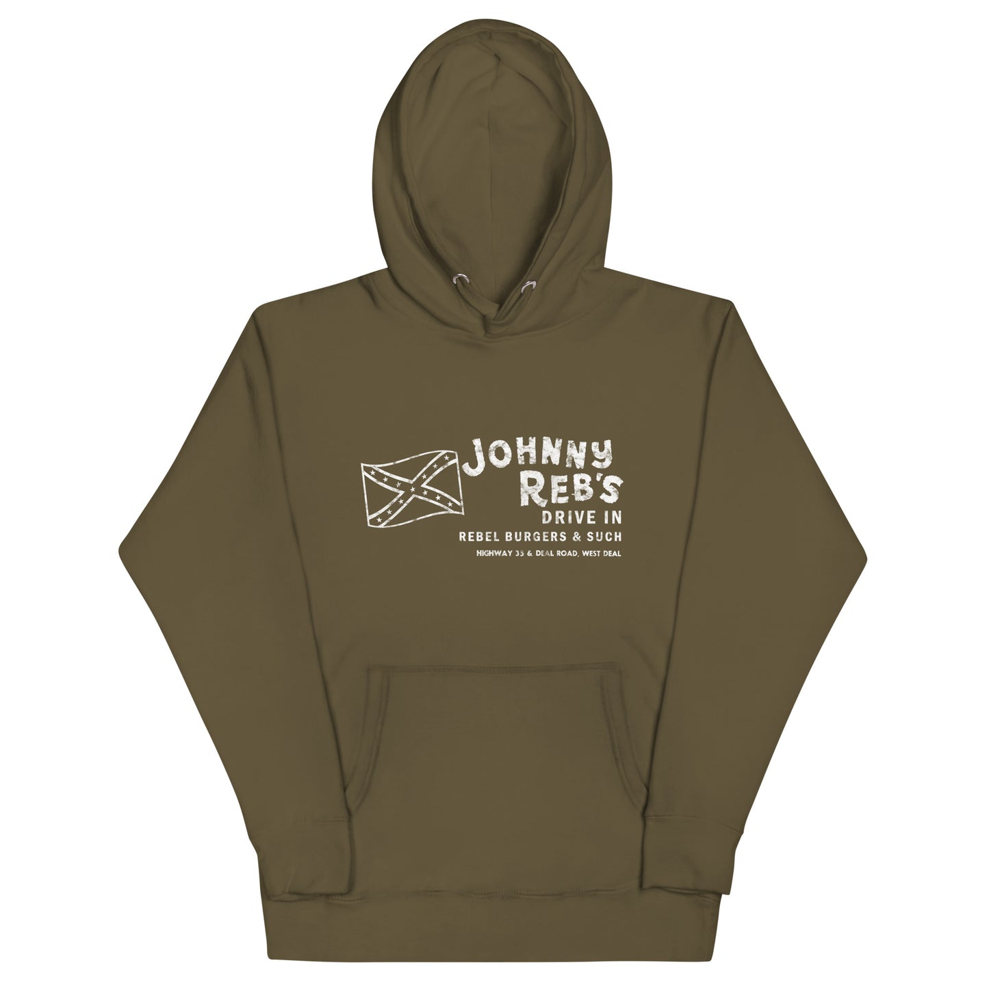 Johnny Reb's - OCEAN - Unisex Hoodie Military Green