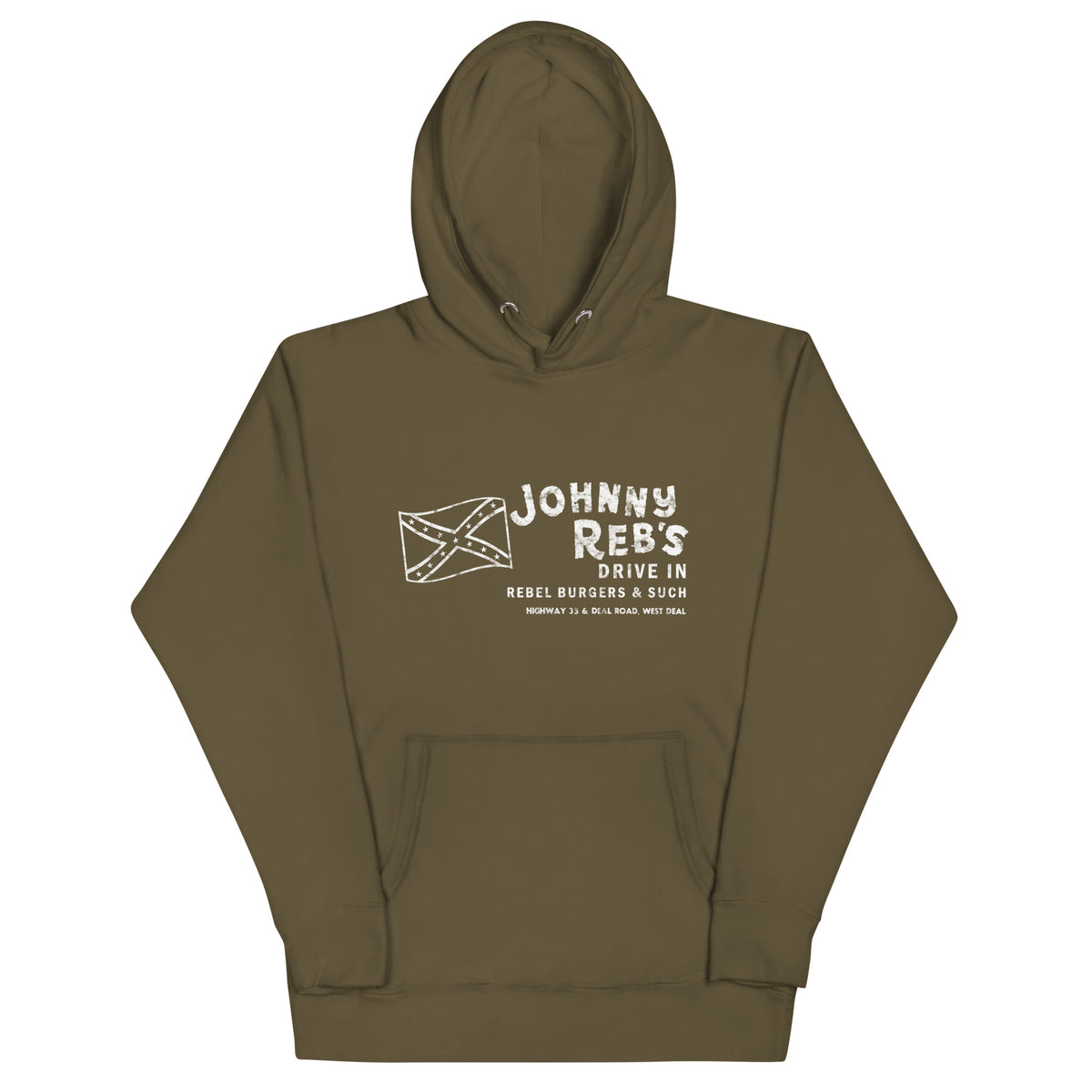 Johnny Reb's - OCEAN - Unisex Hoodie Military Green
