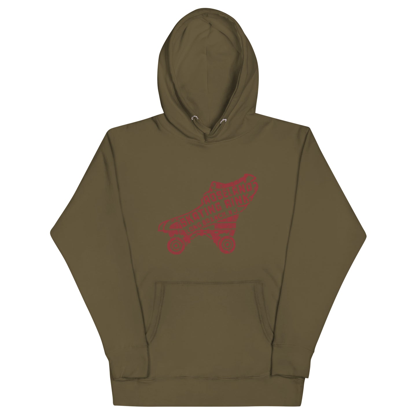 Roseland Skating Rink - LONG BRANCH - Unisex Hoodie Military Green