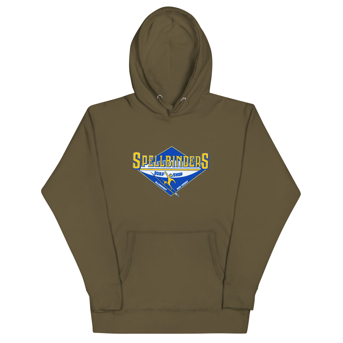 Spellbinder's Surf & Snow - ALLENHURST - Unisex Hoodie Military Green