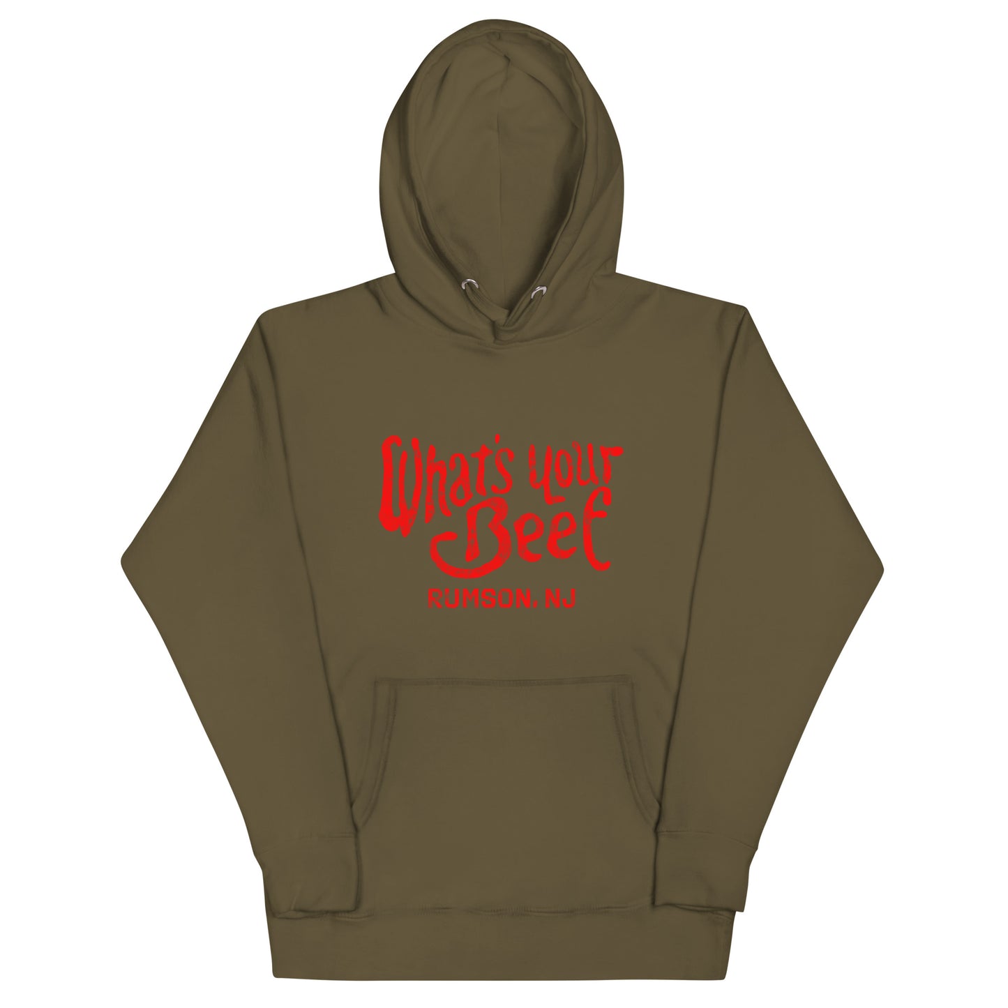 What's Your Beef - RUMSON - Unisex Hoodie Military Green