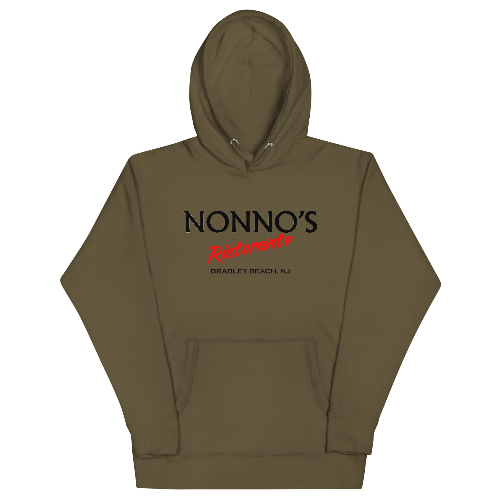 Nonno's Ristorante - BRADLEY BEACH - Unisex Hoodie Military Green
