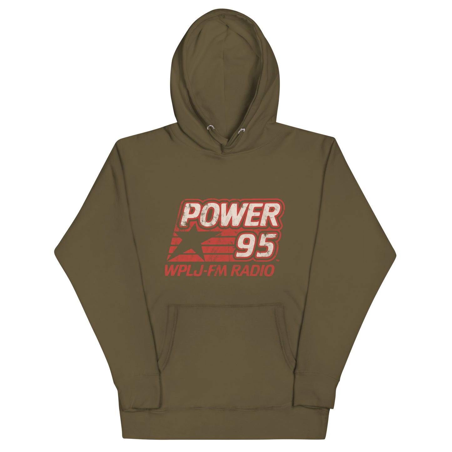 Power 95 WPLJ-FM - NEW JERSEY / NEW YORK / CONNECTICUT - Unisex Hoodie Military Green