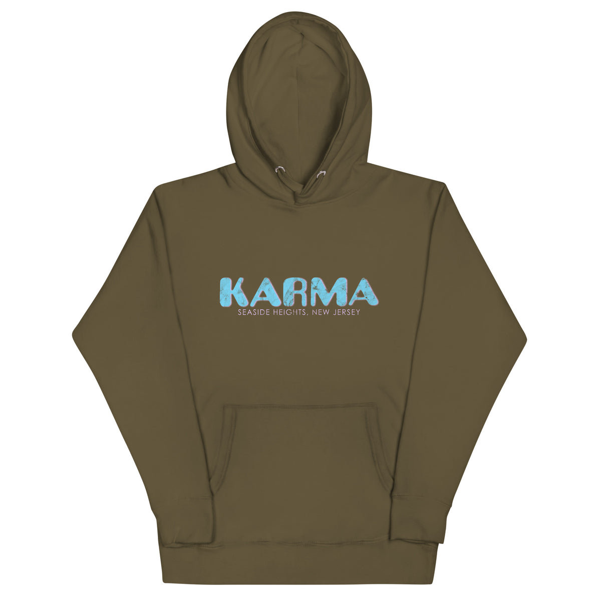 Karma - SEASIDE HEIGHTS - Unisex Hoodie Military Green