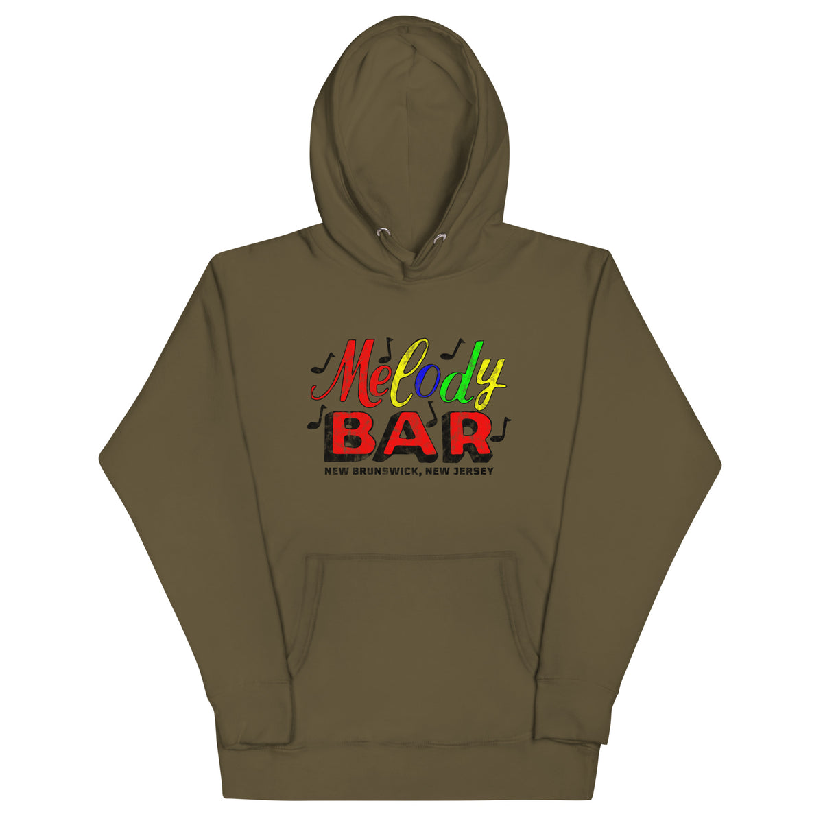 Melody Bar - NEW BRUNSWICK - Unisex Hoodie Military Green