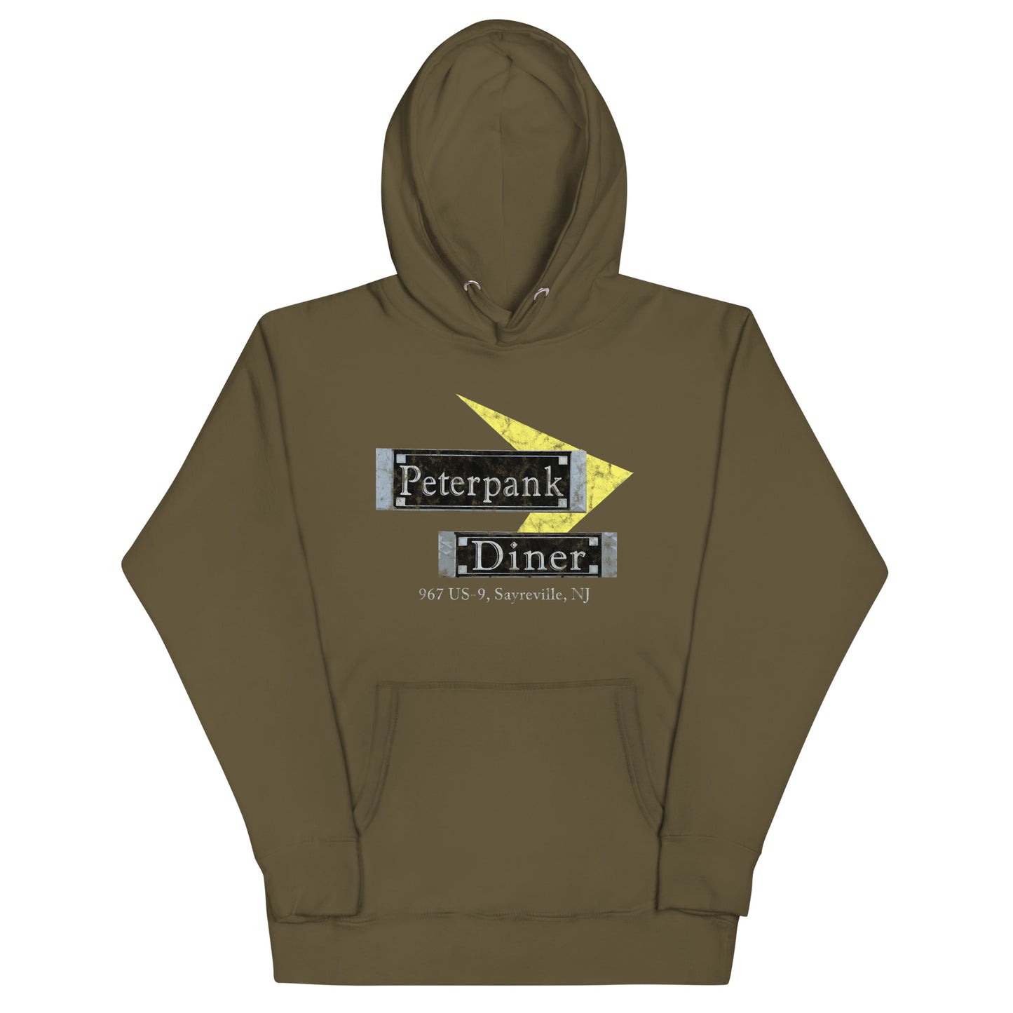 Peter Pank Diner - SAYREVILLE - Unisex Hoodie Military Green