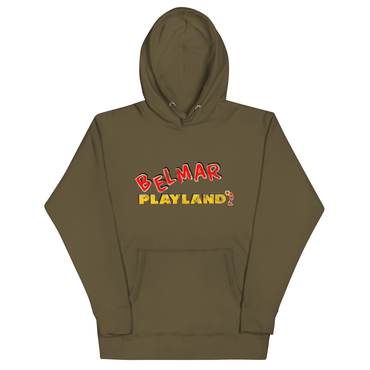 Belmar Playland - BELMAR - Unisex Hoodie Military Green