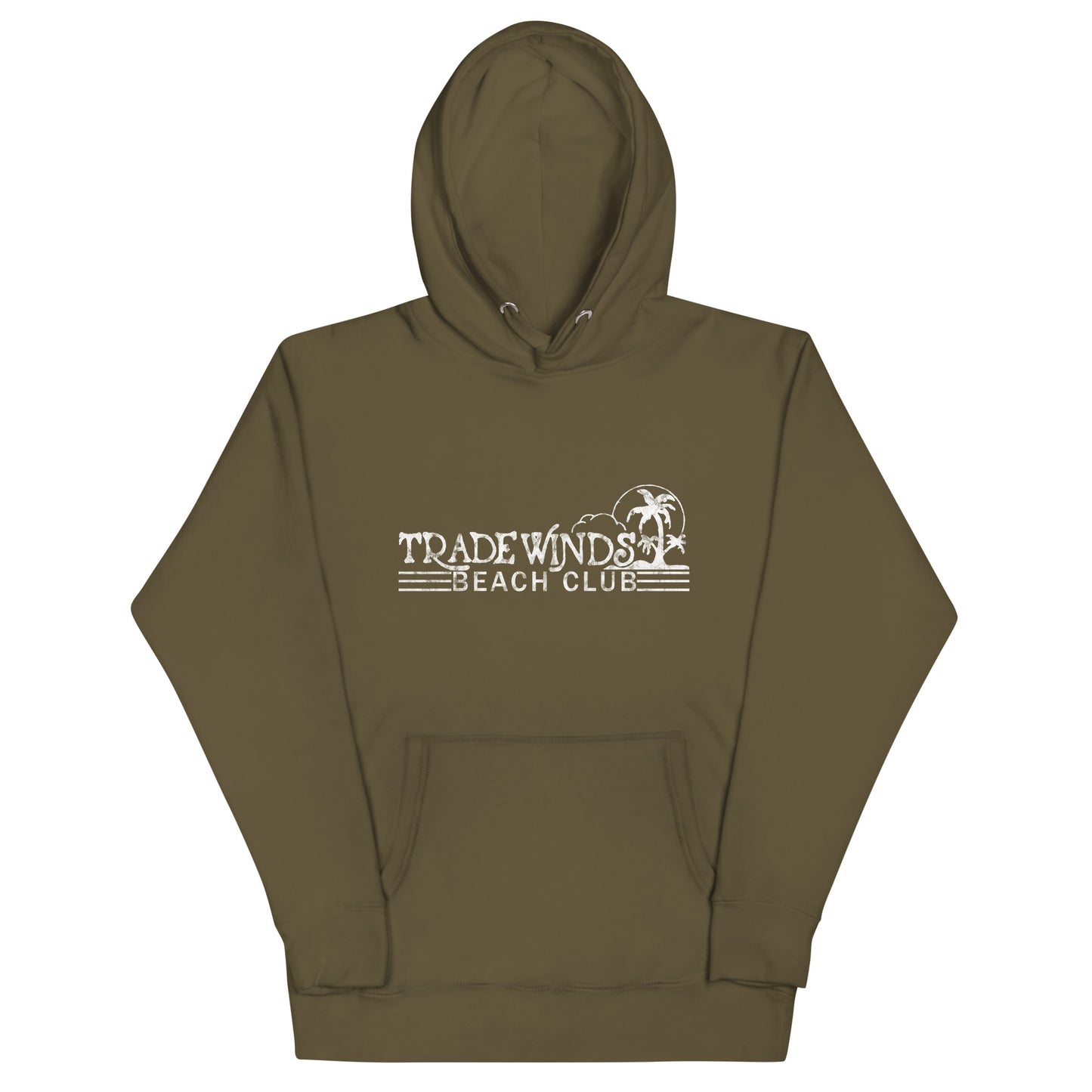 Tradewinds Beach Club - SEA BRIGHT - Unisex Hoodie Military Green