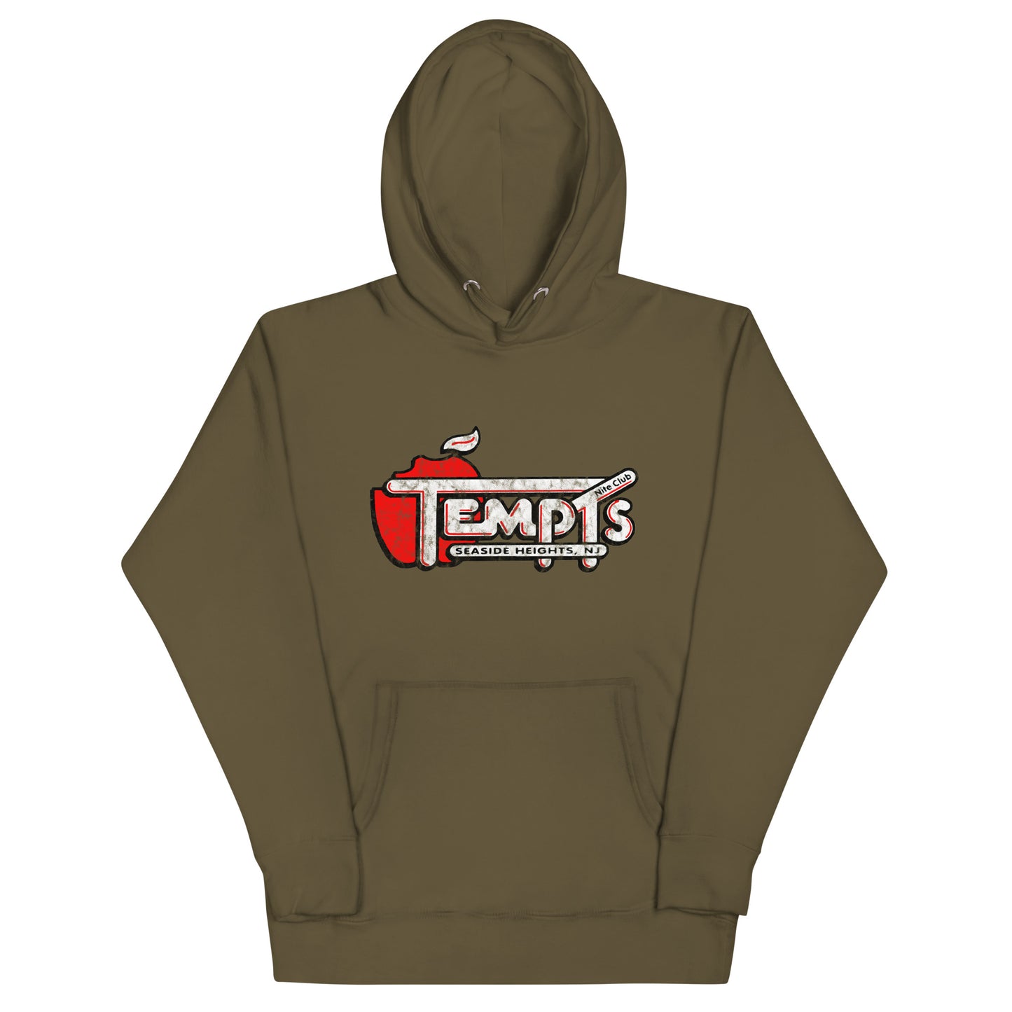 Temptations Nite Club - SEASIDE HEIGHTS - Unisex Hoodie Military Green