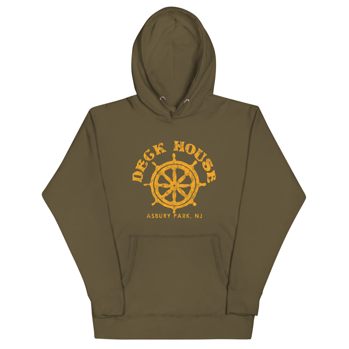 Deck House - ASBURY PARK - Unisex Hoodie Military Green