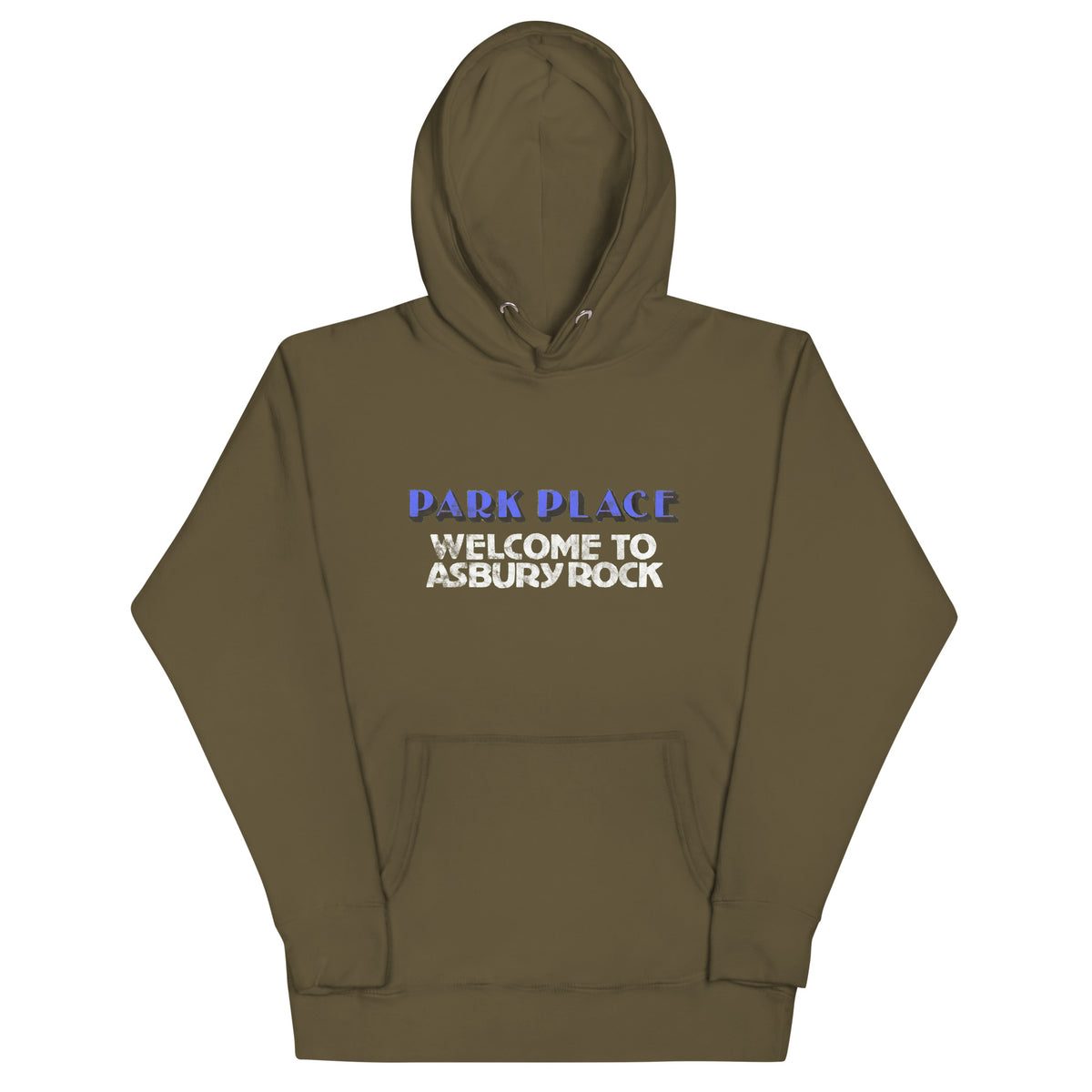 Park Place - ASBURY PARK - Unisex Hoodie Military Green