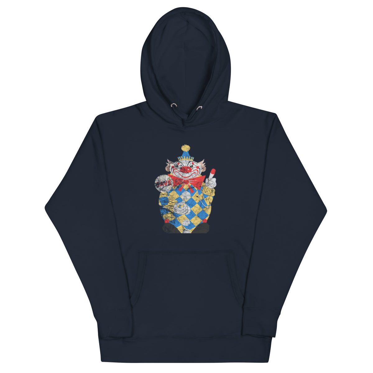 Calico The Evil Clown / Food Circus - MIDDLETOWN - Unisex Hoodie Navy Blazer