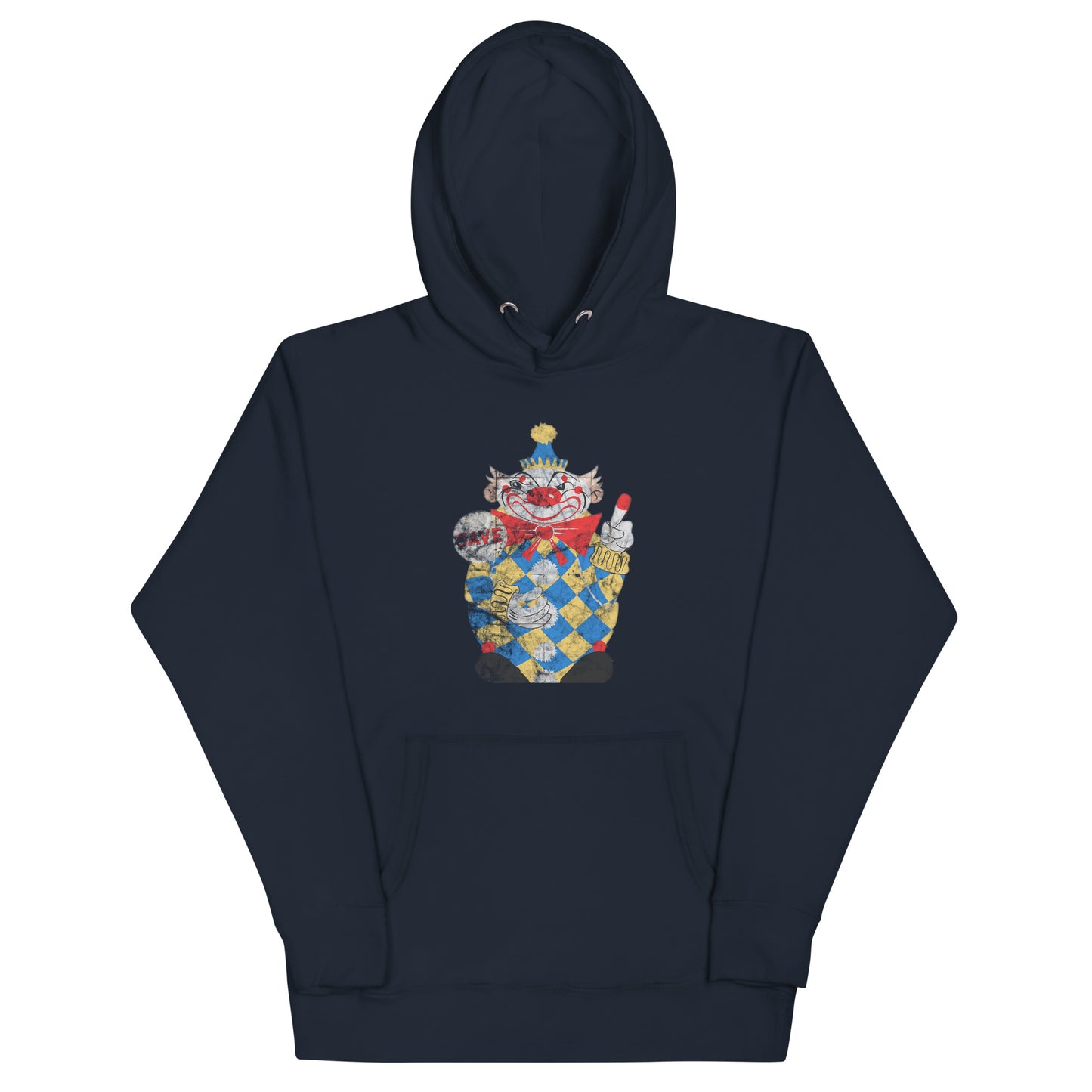 Calico The Evil Clown / Food Circus - MIDDLETOWN - Unisex Hoodie Navy Blazer