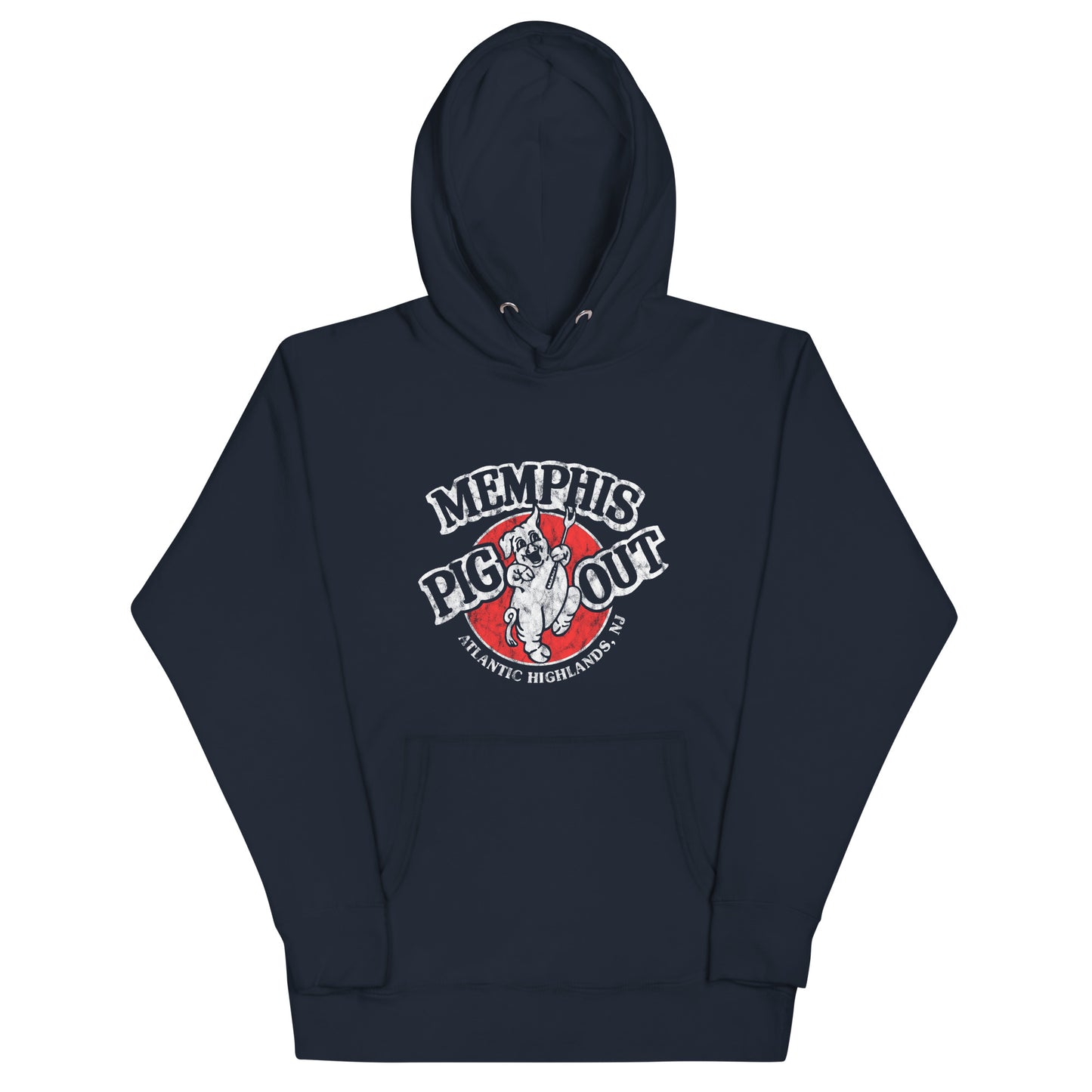 Memphis Pig Out - ATLANTIC HIGHLANDS - Unisex Hoodie Navy Blazer