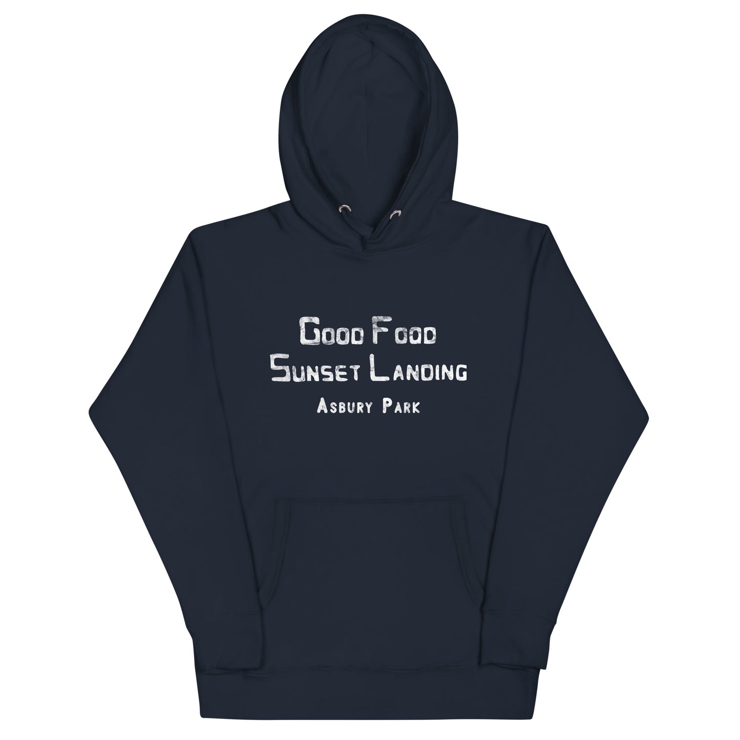 Sunset Landing - ASBURY PARK - Unisex Hoodie Navy Blazer