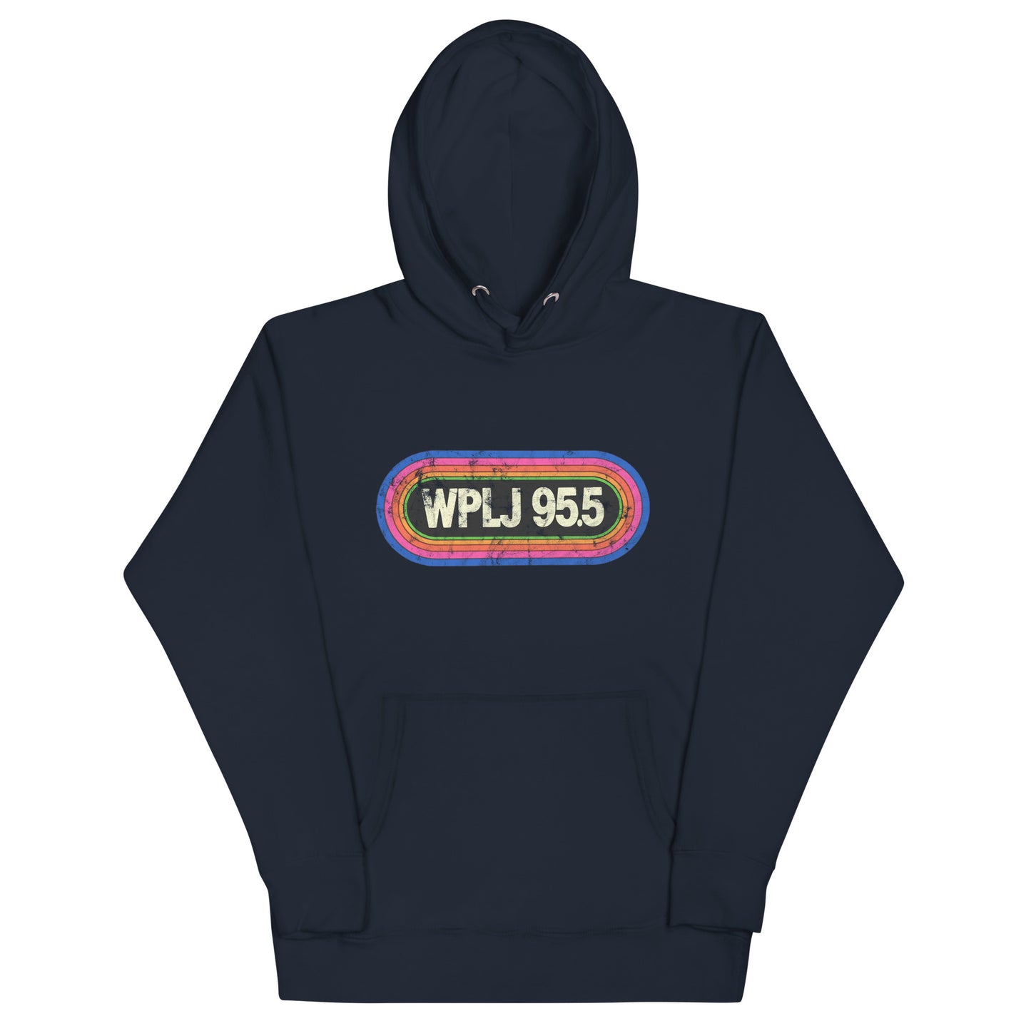 WPLJ 95.5 - NEW YORK / NEW JERSEY / CONNECTICUT - Unisex Hoodie Navy Blazer